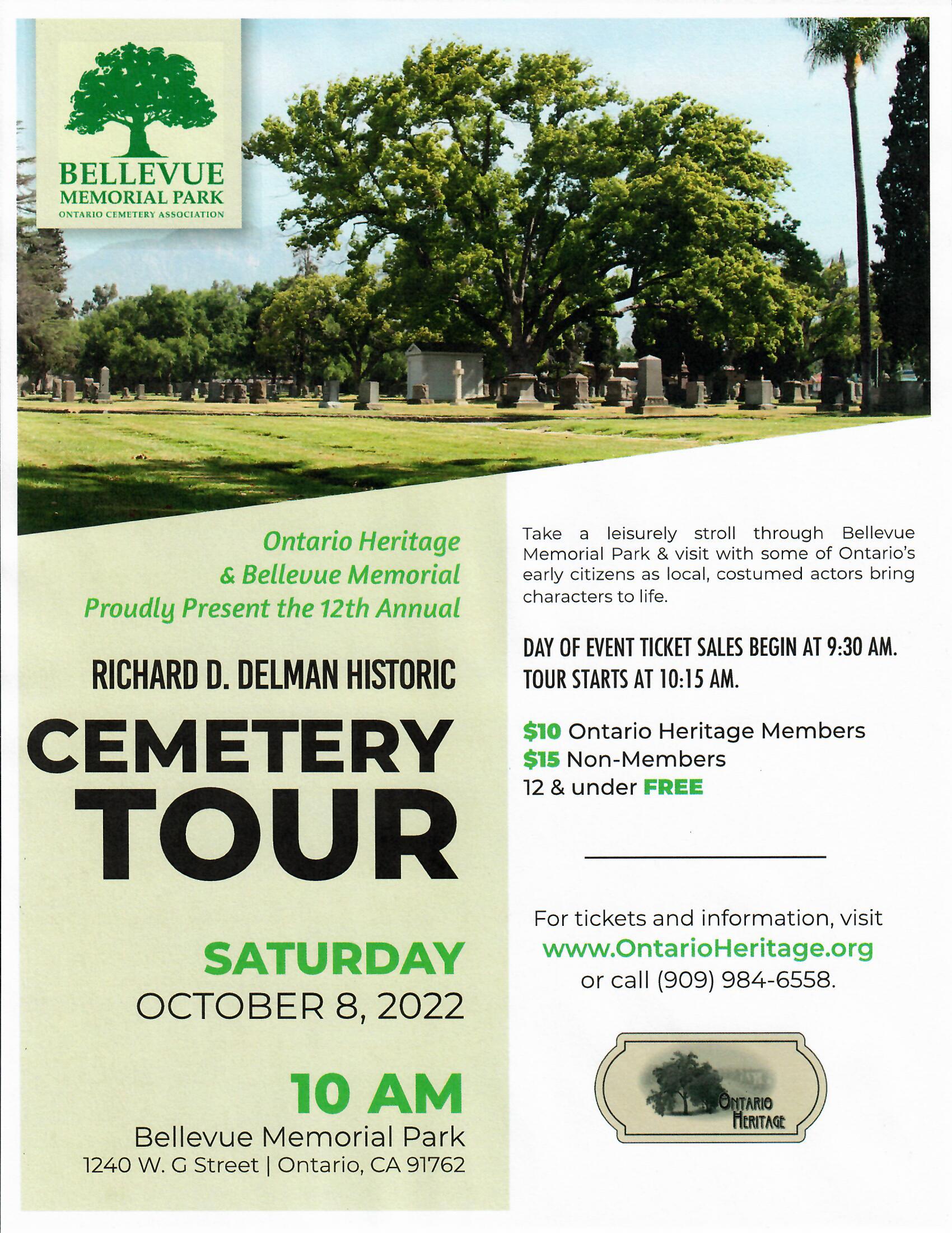 OH 2022 Cemetery Tour Flyer